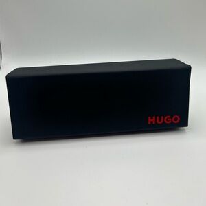 Hugo Boss Black Red Glasses Case W/ Magnetic Closure 6.5x2.25”x1.25” Sporty